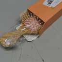 Pink Mini Bamboo Hair Brush  Portable Travel Hairbrush for Kids & Adults, Compact Scalp Massage Hair Brush, Anti-Static, Easy to Carry