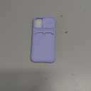 for iPhone 13 Mini Case with Card Holder, Wallet Case for iPhone 13 Mini with Slide Camera Cover for Women Men, Slim Thin Shockproof Bumper Phone Cover (Purple)