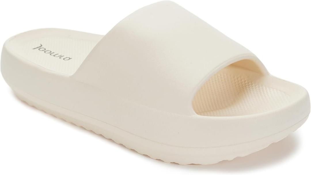 Joomra Arch Support Slides for Women and Men Recovery Sandals Plantar Fasciitis Slippers | Pain Relief Cushion Thick Sole (9-10 Women/7.5-8.5 Men)