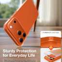 TORRAS Magnetic Slim-Fit for iPhone 17 PRO MAX Case, Ultra-Thin 17 ProMax Phone Case Compatible with MagSafe, Light Anti-Scratch Matte Hard PC Bayer 6.9 inch OriginFit, Glossy Orange
