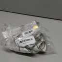 16.5 Inch Ribbon Twirl Embroidery Round Placemats Set of 4, Scalloped Round Table Mats for Party Kitchen Dining Decoration, Green