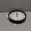 XFM Wall Clock Silent Wall Clocks Battery Operated 8 Inch Small Classic Analog Clock Modern Simple Decorative for Kitchen Office Bedroom Decor (Black 1)