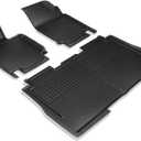 Spigen WeatherBloc Floor Mats Set Designed for Tesla Cybertruck Accessories 2025/2024/2023 with Non-Slip Sliplock Weatherproof Technology (Custom Fit) (Cybertruck Floor Mat Sets)