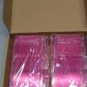 Minatee 150 Pieces Disposable Cutlery Set Plastic Silverware Heavy Duty Utensil Sets 50 Forks 50 Knives 50 Spoons for Home Office School Party Picnics Restaurant Outdoor Events(Pink)