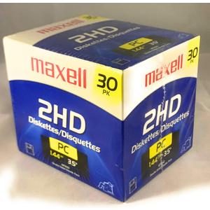 Maxell 3.5" High-Density Floppy Diskettes (30)