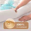 PRIMESOFT 100% Waterproof Full Size Mattress Topper, Thick Pillow Top Mattress PadUp to 21 Inch Deep Pocket, Soft Breathable Mattress Pad for Back Pain, Protector Cover(White)