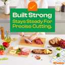 Riveira Bamboo Grandeur: 18 x 12 Bamboo Cutting Board Natural Wooden Cutting Board With Innovative Juice Grooves