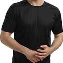 Men's T-Shirts,5/6 Packs Quick Dry Short Sleeve T-Shirt Lightweight Workout T Shirts for Gym,Athletic,Running (Black, S)