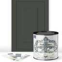 ALL-IN-ONE Paint, Durable cabinet and furniture paint. Built in primer and top coat, no sanding needed. Includes our 30 featured color card - Envy (slate green), Quart (32 Fl Oz (Pack of 1))