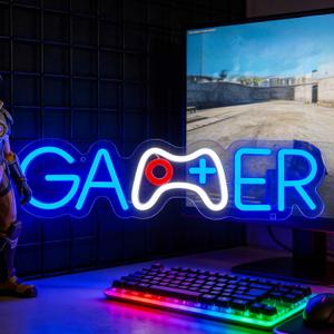 Neon Sign Led Neon Lights Signs for Wall Decor USB Powered Led for Room Decoration (Gamer)