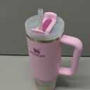 STANLEY Quencher H2.0 Tumbler with Handle and Straw 30 oz | Flowstate 3-Position Lid | Cup Holder Compatible for Travel | Insulated Stainless Steel Cup | BPA-Free | Peony