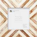 Handicrafts Home Brown Picture Frame Handmade 4x4 Bone Inlay Chevron Photo Frame- Boho Decorative Frame for Wall & Tabletop- Ideal for Living Room, Office & Bedroom Desk- Unique Artisan Holiday Gift