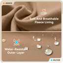 baleaf Girls Long Sleeve Shirts Fleece Jacket Fall Half Zip Pullover Kids Sweatshirts Athletic Thermal Coat (Medium)