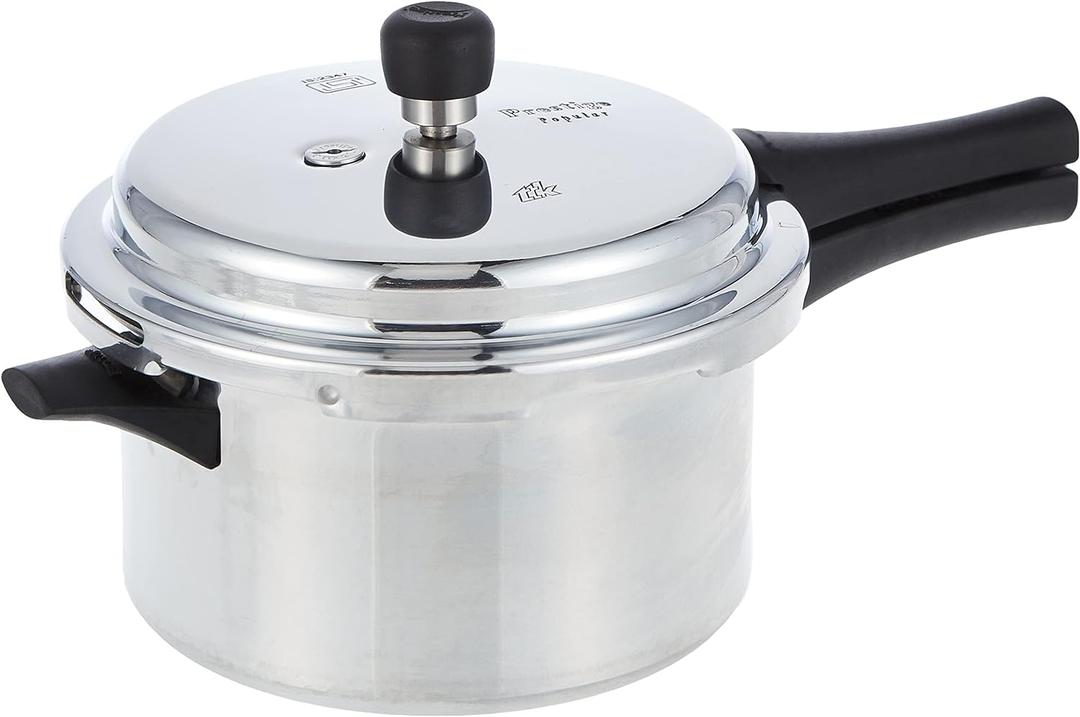 Prestige PRP4 Aluminum Pressure Cooker, 4 L, Silver