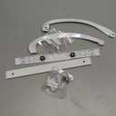 Rockwell Laguna Contemporary Dummy Sliding Patio Door Handleset in White Finish