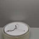 18-Inch Large Flush Mount Ceiling Light Fixture with Fabric Shade, Modern Drum Closed to Ceiling Lighting for Living Dining Room, Bedroom, Kitchen, Foyer - Farmhouse 3-Light Lamp & Chandelier (Beige)