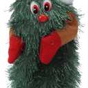 Singing Dancing Christmas Tree, Jingle Bells Singing and Dancing Christmas Tree Tabletop Musical Rotatable Cute Plant Shape Figurine Decoration for Home Holiday Party Gift(Medium Size) (4in)