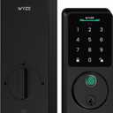 Wyze Auto-Lock Bolt v2, Fingerprint Keyless Entry Smart Lock, AI Learning Scanner with Wi-Fi Front Door Lock Deadbolt, Auto-Lock, 8 Months Battery, BHMA2, IP53, Backup Keys