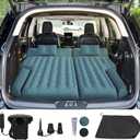 Umbrauto Inflatable SUV Air Mattress: Upgraded Flocked Surface Car Camping Airbed for Back Trunk, Truck Sleeping Bed Pad with Electric Pump for Outdoor Travel