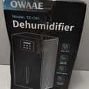 Dehumidifier, 1000 sq.ft Quiet Dehumidifiers for Home Bedroom Bathroom Basement, Grey