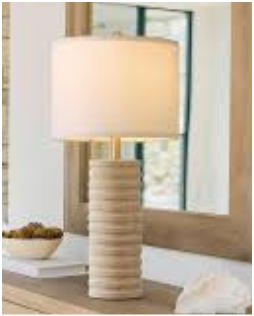 PoKat 27'' Farmhouse Table Lamps Set of 2 for Living Room, StoneLike Bedside Lamp for Bedroom, Boho Ceramic Tall Lamps for Nightstand Office Sideboard Entryway Distressed (Antique Beige)