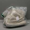 Non Slip Thick Shaggy Chenille Bathroom Rug Mat Set Extra Soft and Absorbent Striped Floor Rugs, 2 Piece, Machine-Washable (Cream)