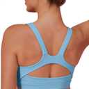 Women's Supportive Sports Bra, Medium Support, Seamless, Wireless, Racerback, Removable Cups Small