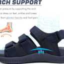 KuaiLu Mens Hiking Sandals with Arch Support Orthopedic Walking Recovery Sandals for Plantar Fasciitis Open Toe Summer Athletic Sport Comfortable Cushion Breathable Outdoor Water Sandals Size7-13
