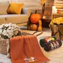 3 Pcs Fall Thanksgiving Hand Towels Embroidered Pumpkin Turkey Gnomes Bathroom Kitchen Dish Towels Seasonal Thanksgiving Decorations for Kitchen Bathroom Decor