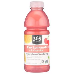 365 by Whole Foods Market, Nutrient Enhanced Water, Pink Lemonade + B Vitamins, 20 Fl Oz Best By 03/30/2026
