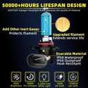 Headlight Bulbs Fit for 2016-2020 Honda Civic,H11 Low Beam Light Bulbs,Halogen Headlights,300% Brightness,Plug and Play,6000K White,2 Pcs