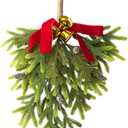 Christmas Teardrop Swag | Bowknot Bell Decoration | Greenery Pine Swag,for Holiday Christmas Family Friend Outdoor Home Door Wall Stairway