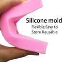 2 x Chocolate Candy Molds, Halloween Skulls Silicone, Fondant Mold for Cake Decoration Wedding Party Supplies Set of 3