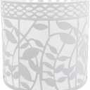 Lurrose Vintage Decor Black Decor 1pcs Metal Lampshade Leaf Pattern Lamp Shade Iron Art Lampshade Hollow Lamp Cover for Home Table Wall Lamp, White Vintage Decor Table Decor