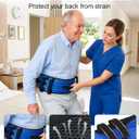 Rhino Valley Gait Belts for Seniors, 59" Gait Belt with 7 Handles, Anti-Slip Padded Gate Belts Medical for Elderly, Transfer Belt with Quick Release Buckle for Standing Aids&Support