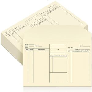 Fuyoooo 100 Pack 10 x 14-3/4'' Attorney's Envelopes Open Side Case Files Envelopes, Heavy Duty 110 lb Manila, Manila File Jackets Attorney Job Folders for Office Business Employee