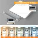 2x2 LED Flat Panel Light,Selectable 5CCT,0-10V Dimmable,5200LM,2Pack