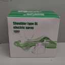 VAXMAY Battery Powered Sprayer 2 Gallon, Upgrade Electric Garden Sprayer with 3 Adjustable Speed, Battery Indicator, 4 Mist Nozzles, Rechargeable Handle, Retractable Wand, Shoulder Strap for Weed Lawn (Blue)