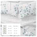 Great Bay Home Floral Quilt Set - 3-Piece King/California King Size Spring Bedding Set - Lightweight, All-Season, Reversible Bedspread (Blue/Green)