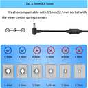 36V 4A Power Supply Adapter 100-240V AC to DC 144W Power Transformer 5.5mm x 2.5mm/2.1mm DC Output Jack 36V Volt AC Power Supply for LED Lights LED Driver CCTV Security System Inkjet Printer