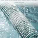 Large Bathroom Rugs Non Slip, Chenille Bath Mat Shower Rug Soft Water Absorbent Bathmat Bath Rug in Front of Bathtub Sink Bathroom Floor, Quick Dry Machine Washable, 24" x 43" Sea Green