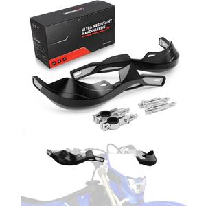 JFG RACING Dirt Bike Handguards,7/8" and 1 1/8" Handlebar Motorcycle Dirtbike Hand Guards Accessories Universal for CRF XR YZF XC KX 125 150 250 300 Ebike ATV Pit Bike Motocross Enduro (black)