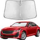 EcoNour Windshield Sunshade Compatible for Cadillac CT5 2020-2024 2025 2026, Sun Visor for Front Windshield & Window Sun Shade Cover, UV Heat Blocker & Protector, Car Accessories