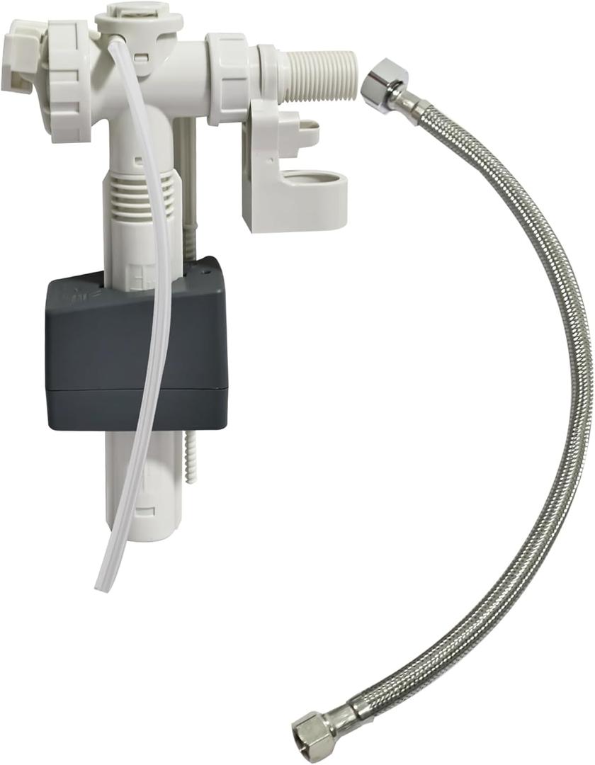Complete Side Entry Fill Valve Assembly - Replacement Part RP71168 Silent Inlet Valve Replacement Repair Kit Compatible with Delta Toilets, With 1/2-inch Female Water Supply Line