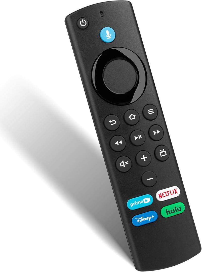 yalanle Replacement Voice Remote Fit for Smart TVs Stick & Cube, Smart TV 3rd Gen for Insignia/Toshiba/Pioneer/4K Max/4K/Stick Lite Smart TVs
