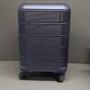 American Tourister Stratum 2.0 Expandable Hardside Luggage with Spinner Wheels, Slate Blue, Carry-on