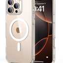 ESR for iPhone 16 Pro Max Case, Compatible with MagSafe, Shockproof Military-Grade Protection, Magnetic Phone Case for iPhone 16 Pro Max, Classic Hybrid Case (HaloLock), Clear