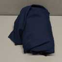 Amazon Basics Lightweight Pleated Bed Skirt, King, Navy Blue, Solid