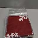 VercanMonth 100 Inch Large Christmas Tree Skirt, Burlap Tree Skirt White Snowflake Xmas Mat for Christmas Home Farmhouse Holiday Indoor Outdoor Decoration (Red)