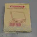 Portable CD Player Bluetooth with Speakers - Lehwey Desktop CD Players for Home, Built-in Dual Stereo Speakers, FM Radio, Repeat, Remote Control, Supports USB/AUX/Type-C, Retro Gift, for Kids, Brown